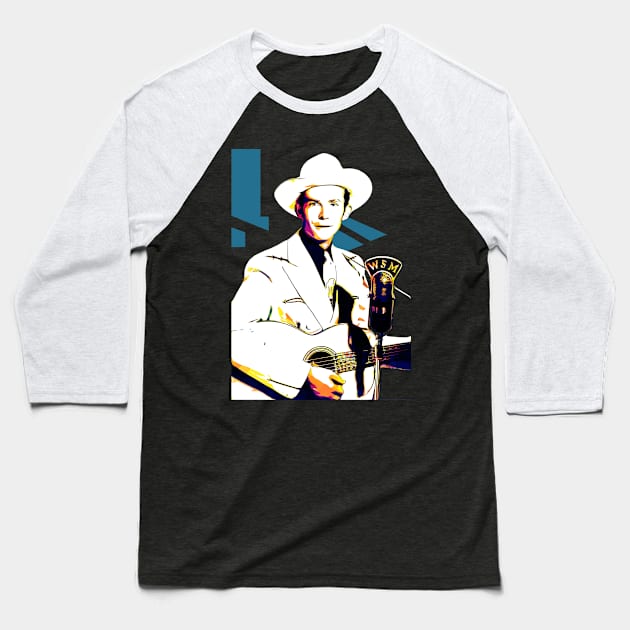 Hank Williams Baseball T-Shirt by Creativedy Stuff
